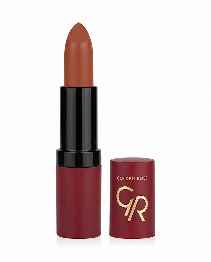رژ لب جامد مات گلدن رز مدل Velvet Matte رنگ نود