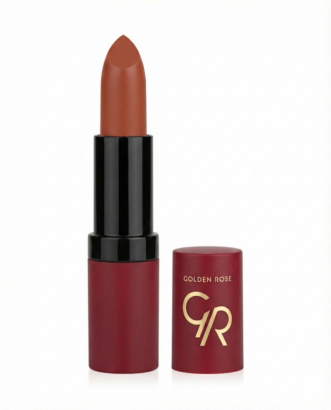 رژ لب جامد مات گلدن رز مدل Velvet Matte رنگ نود
