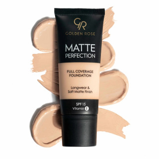کرم پودر گلدن رز مدل matte perfectionf با SPF 15